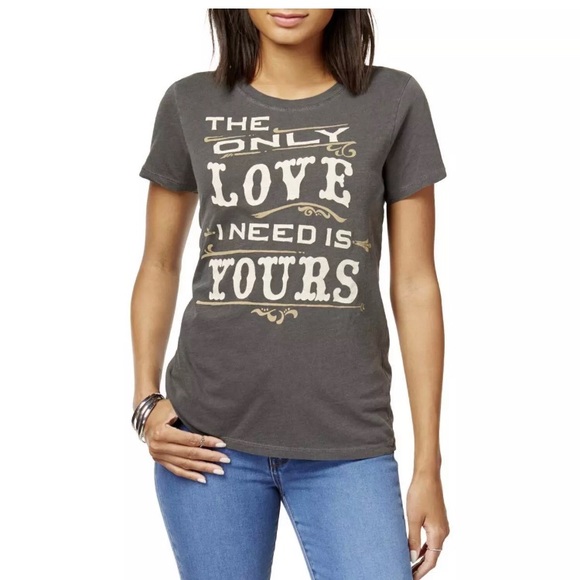 Lucky Brand “The only Love I need is Yours” Tee - Picture 4 of 8